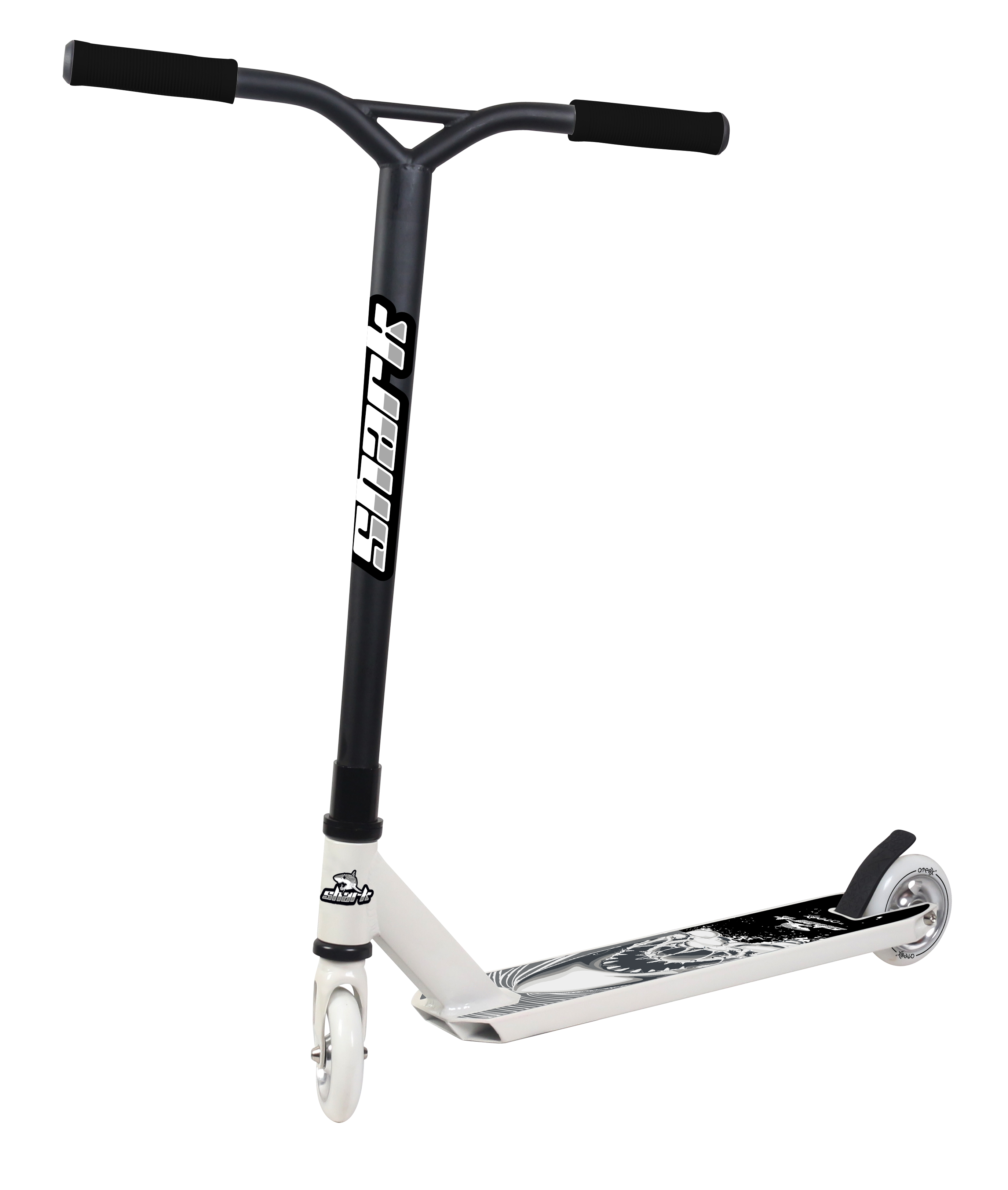 Самокат трюковый ATEOX SHARK 2019, Цвет Белый