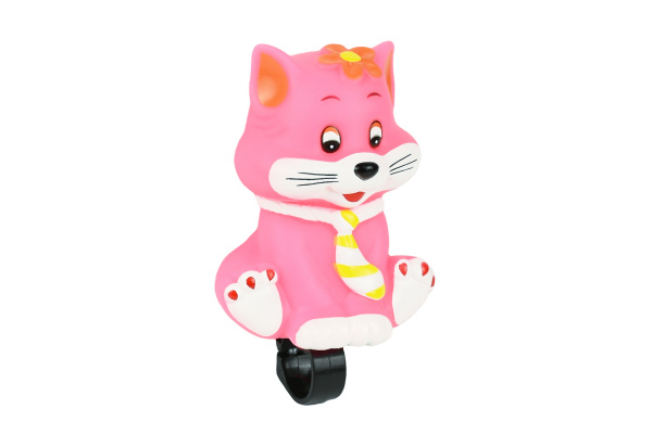 Сигнал звуковой 61-23 (Кот)крепление на руль,розовый