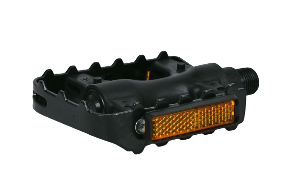 Педали FEIMIN FP-906,105*81мм,база пластик,стальная ось,рамка сталь,403гр,черные